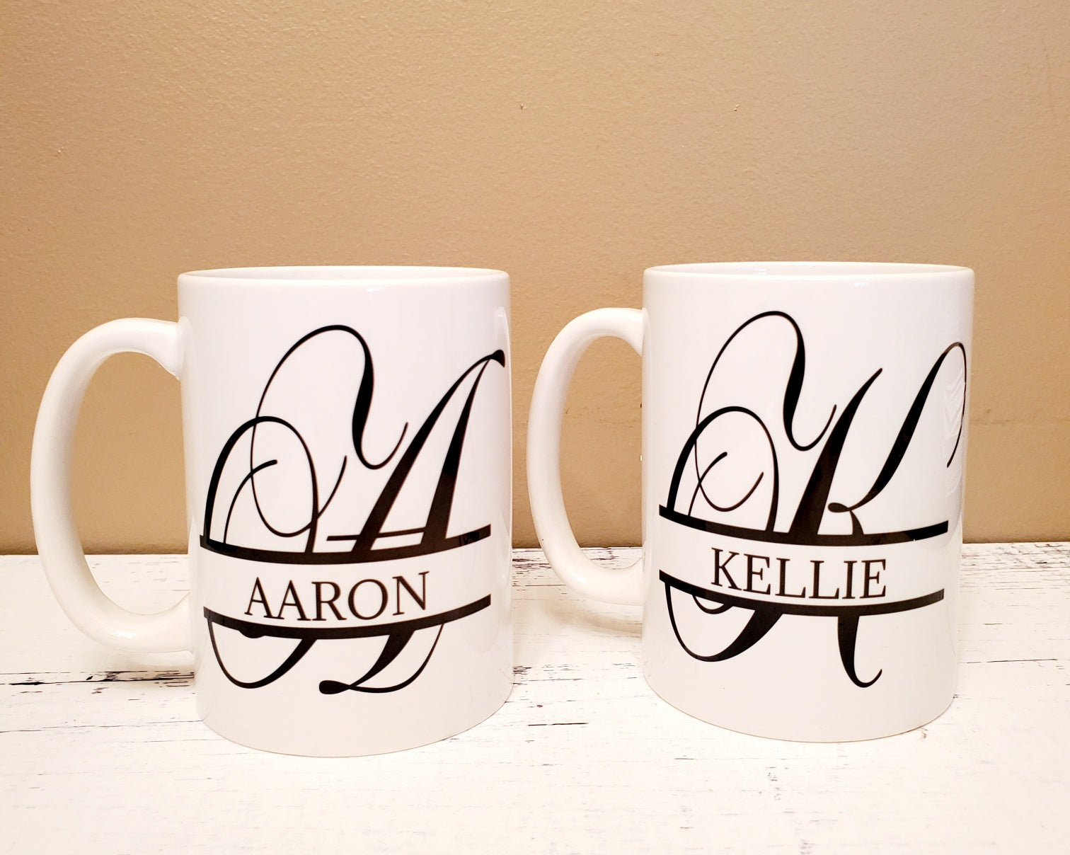 Split Monogram Mug